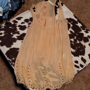 Willow and clay sheer blouse